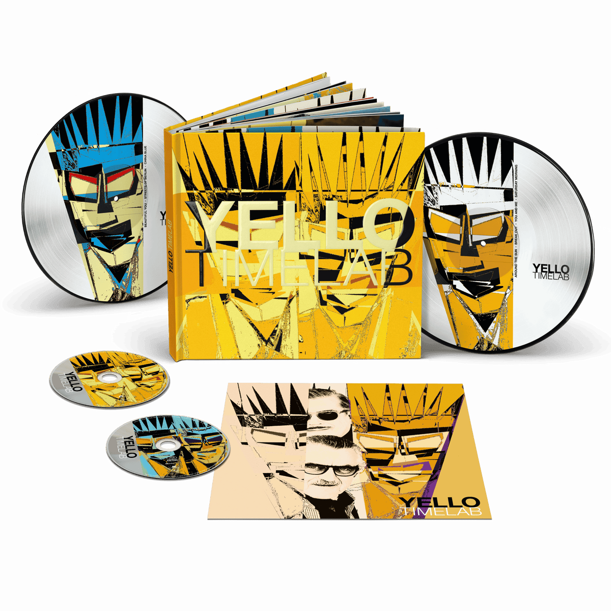 Yello Time Lab Ltd. Nummeriertes Hardcover Book inkl. 2LP Picture Vinyl, CD, Blu-ray Audio & Art Print 457833